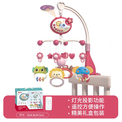 Baby Crib Mobile with Lights Music  Projection for Infants 0-6 Months Remote Control Crib Toys for Newborn Baby Mobile for Crib