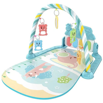 Baby fitness stand toy, newborn baby music, pedal piano, crawling mat, baby toy